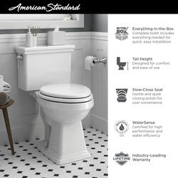 American Standard Lexington 2-Piece White Tall Elongated Toilet at Menards®