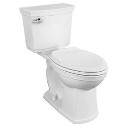 American Standard Edgemere White Round Chair Height 2-piece WaterSense Soft  Close Toilet 10-in Rough-In 1.28-GPF in the Toilets department at