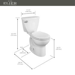 Eljer Diplomat™ 2-Piece White Tall Round Toilet at Menards®