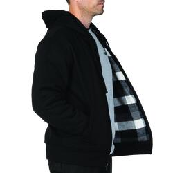 Flannel lined hoodie online mens