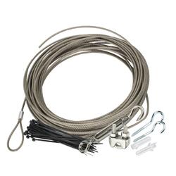 48 ft. String Light Hanging, Mounting Kit, Wire, Mounting Hooks