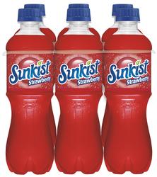 Sunkist® Strawberry Soda 16.9 oz Bottles - 6 Pack at Menards®