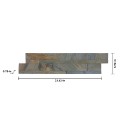 Ellis + Fisher Malabar Slate Ledger Stone Veneer Siding Panel (5.8