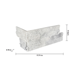 Ellis + Fisher Silver Twilight Ledger Stone Veneer Siding Outside