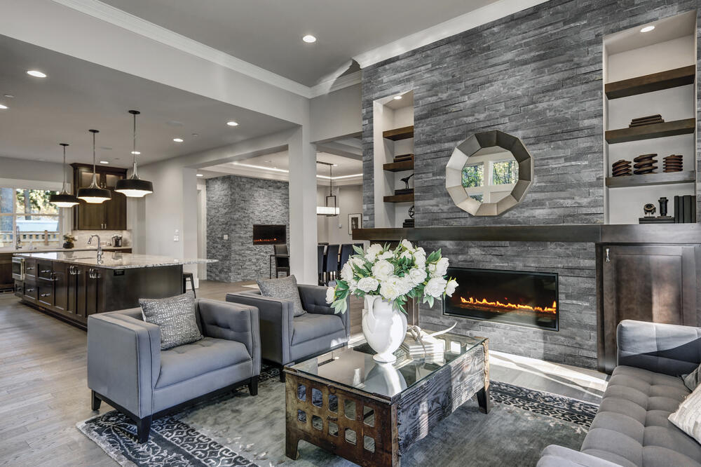 Ellis + Fisher Smoky Quartz Ledger Stone Veneer Siding Panel (5.8