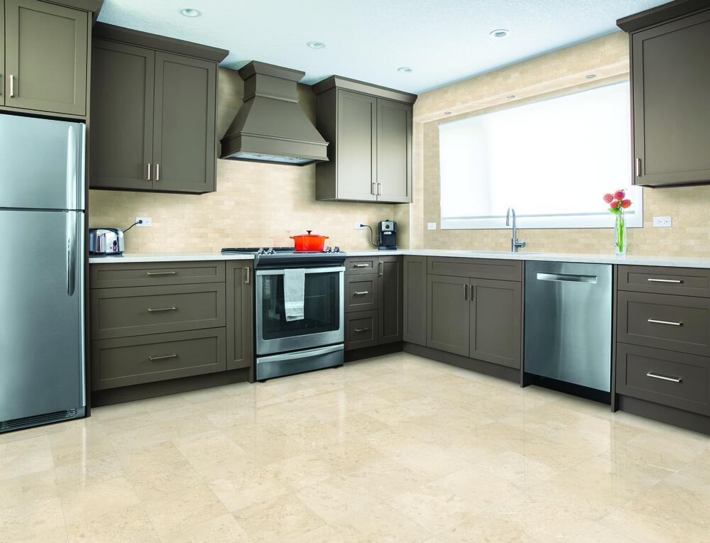 Floors of Distinction® Crema Marble 12 x 12 Stone Mosaic Tile Floors of Distinction® Crema Marble 12 x 12 Stone Mosaic Tile