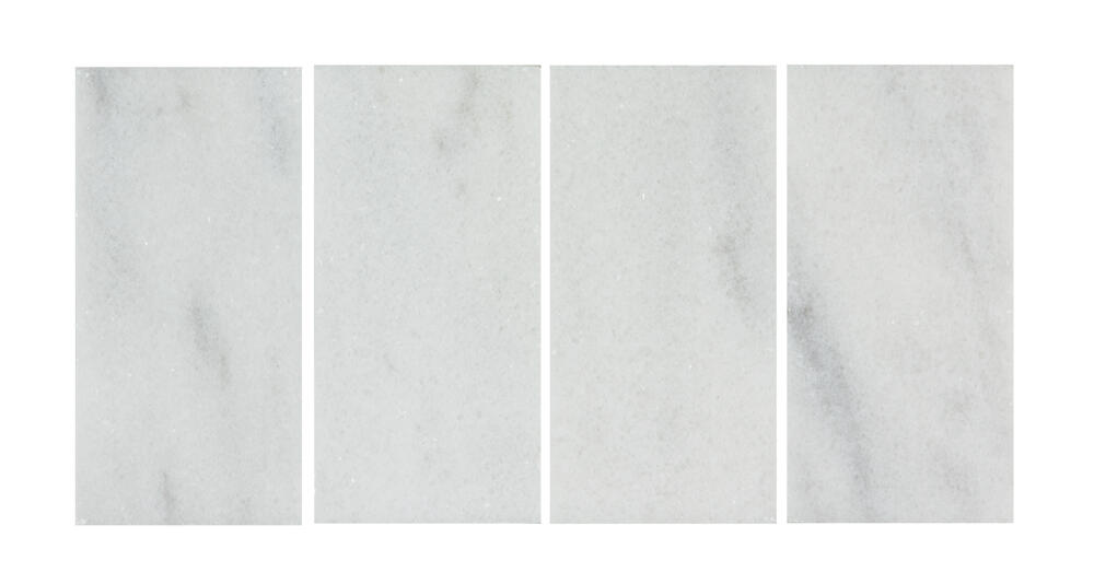 Ellis + Fisher Bianco 3 x 6 Marble Floor and Wall Tile Ellis + Fisher Bianco 3 x 6 Marble Floor and Wall Tile