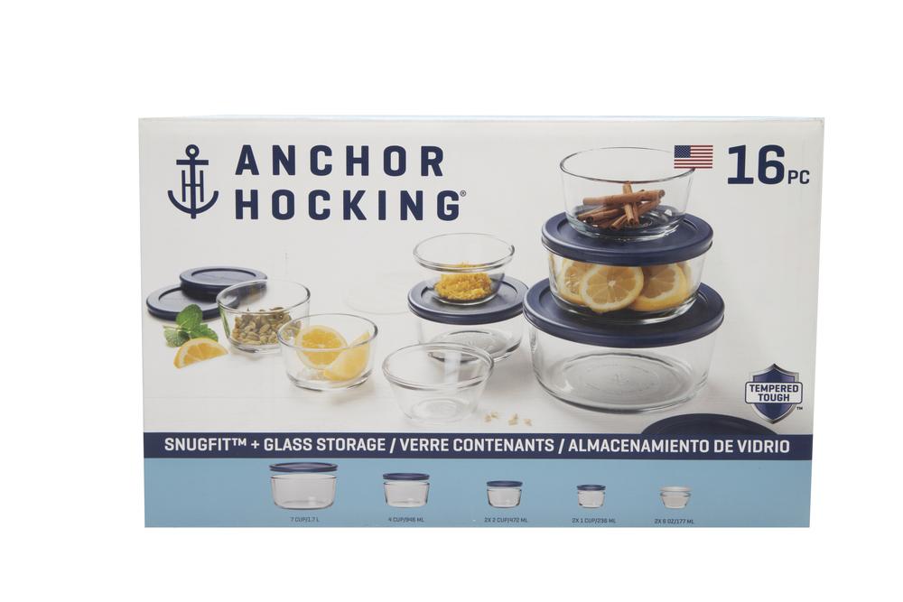 16pc Glass Food Storage Container Set