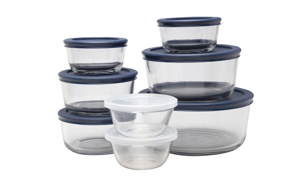 16pc Glass Food Storage Container Set - Thumbnail 2