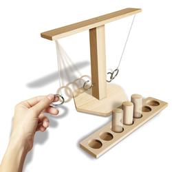 EastVita 7 In 1 Toddler Slide And Swing Set, Kids Freestanding Slide Climber With Swing And Basketball Hoop Soccer Golf And Ring Toss Game Playset - Foto 4