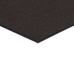 Crown Mats 4x6 Diamond-Deluxe Duet Vinyl-Loop Floor Mat, Brown and