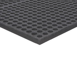 Lavex 3' x 5' Heavy-Duty Red Rubber Straight Edge Grease-Resistant  Anti-Fatigue Floor Mat - 3/4 Thick
