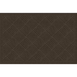 Apache Mills Apache Textures Onyx 24 In. x 36 In. Carpet/Recycled Rubber  Door Mat