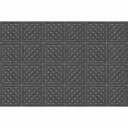 Momentum Mats Black Coir/Rubber Monogrammed Insert Doormat (2' x 3