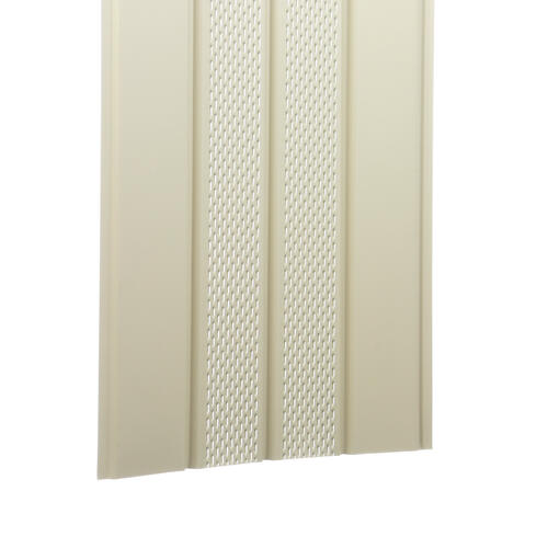 Sell-Even® 16" X 12' Almond Aluminum Vented Soffit