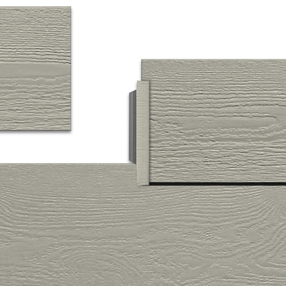 8' Primed Woodgrain H-Molding Joint