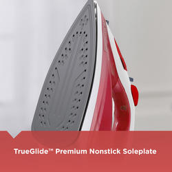 Black and Decker TrueGlide Premium Variable Compact Iron in Red with  Nonstick Plate