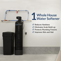 Aquasure 64,000 Grain Whole House Water Softener with 75 GPD Reverse