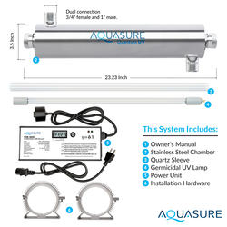 Aquasure Quantum Series Whole House 18 GPM UV Water Sterilizer