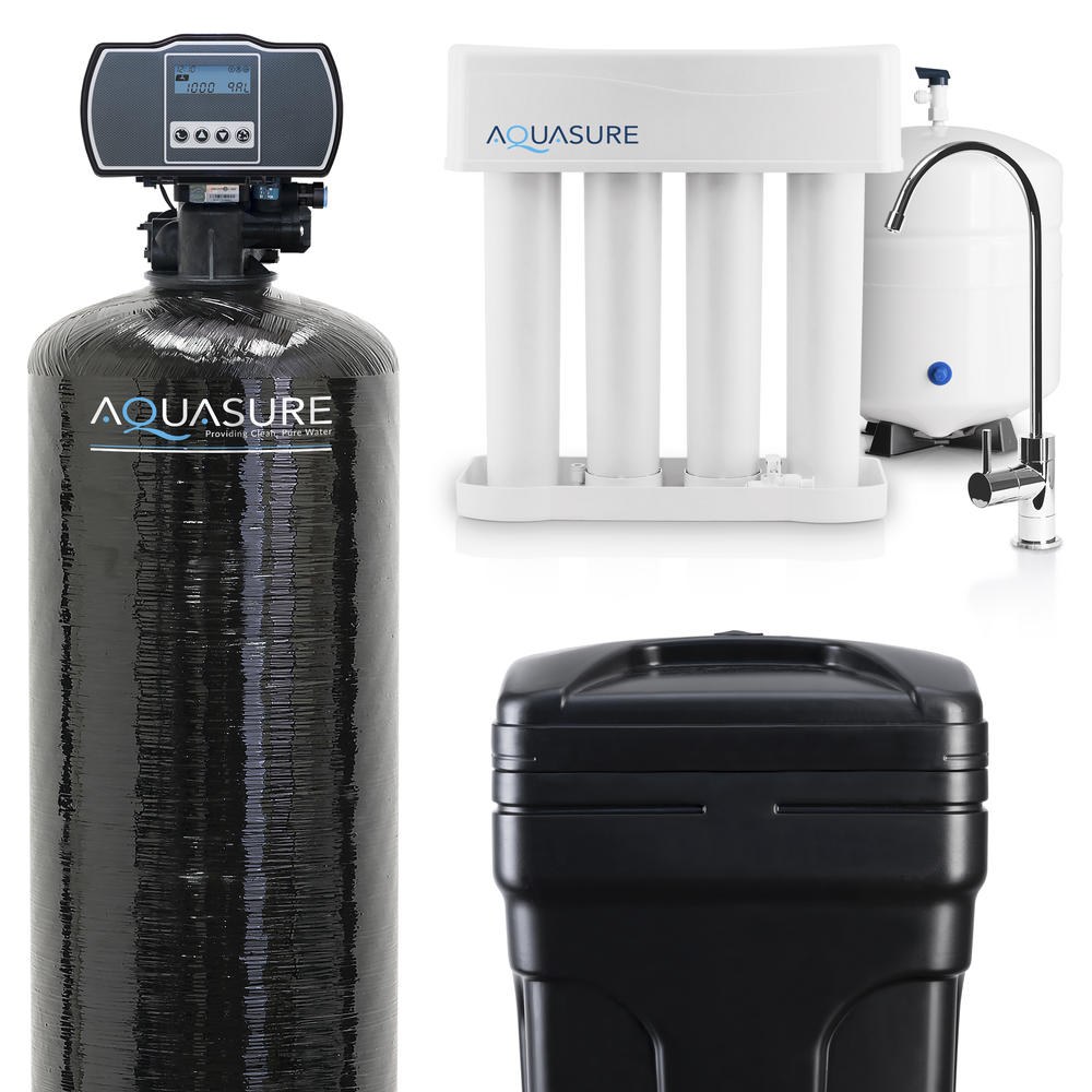 Aquasure 64,000 Grain Whole House Water Softener with 75 GPD