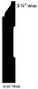 Mastercraft® 9/16 x 3-1/4 x 12' Primed Pine Colonial Base Moulding 623