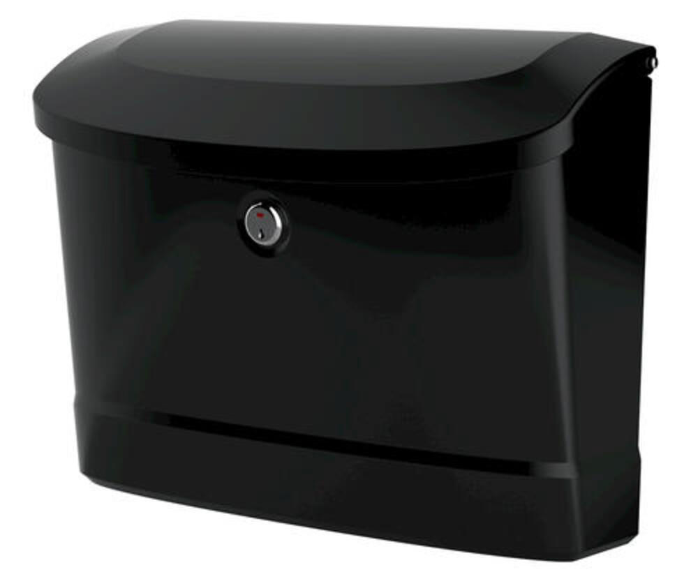 Princeton Locking Wall Mount Mailbox Black Princeton Locking Wall Mount Mailbox Black