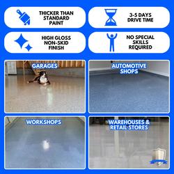 ArmorPoxy Garage Epoxy Floor Kit for Concrete - 32 Piece 2-Layer Epoxy