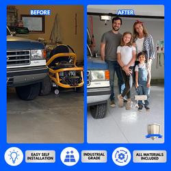 ArmorPoxy Garage Epoxy Floor Kit for Concrete - 32 Piece 2-Part Epoxy