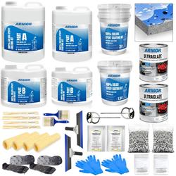 ArmorPoxy Garage Epoxy Floor Kit for Concrete - 17 Piece 2-Part Epoxy