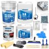 ArmorPoxy Garage Epoxy Floor Kit for Concrete - 17 Piece 2-Part Epoxy - Gray - 600 Sq Ft