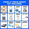 ArmorPoxy Garage Epoxy Floor Kit for Concrete - 17 Piece 2-Part Epoxy - Tan - 600 Sq Ft