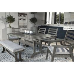 Signature Design by Ashley Beach Shore Gray 6 Piece Dining