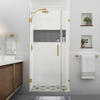 Aston Cascadia 36"W x 72"H Bronze Frameless Hinged Shower Door with Clear Glass