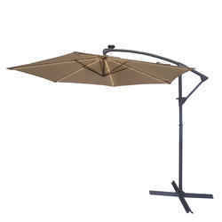 Backyard Creations® 10' LED Offset Umbrella