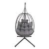 Gray Hanging Egg Chair