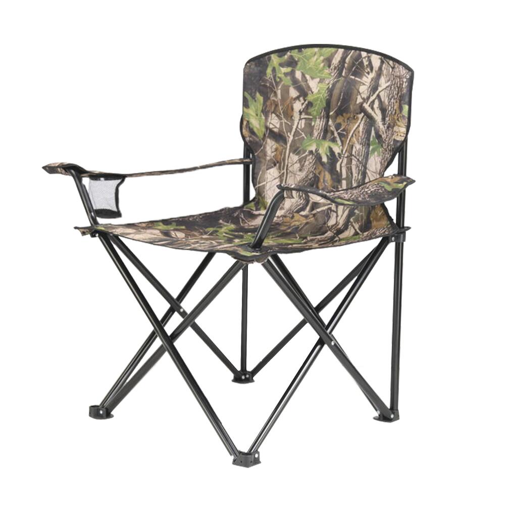 Guidesman® Green Camo Folding Quad Chair