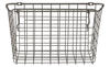 10-1/4"W x 7"H x 5-1/2"D Gray Wire Basket