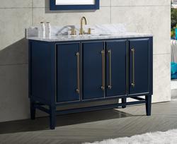 Avanity® Mason 48"W x 21-1/2"D Navy Blue Bathroom Vanity Cabinet at ...