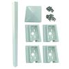 Yardworks 4 x 4 x 66" White Vinyl Fence Post Kit