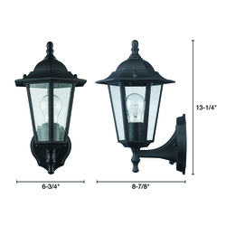 Patriot Lighting® Coale Dusk-to-Dawn 1-Light Matte Black Outdoor