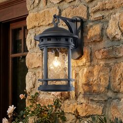 Patriot Lighting® Naomi Black Outdoor Wall Light at Menards®