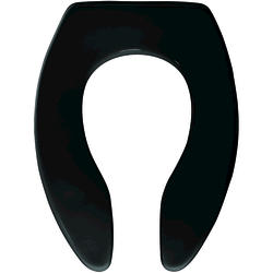 Bemis Elongated Black Plastic Toilet Seat at Menards®