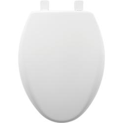 Mayfair Elongated White Plastic Toilet Seat with Easy·Clean & Change ...