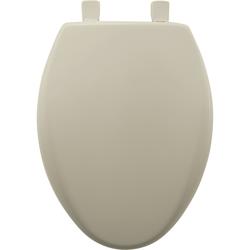 Mayfair Elongated Bone Plastic Toilet Seat with Easy·Clean & Change ...