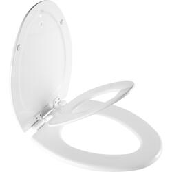 Home + Solutions Nightlight Round White Plastic Toilet Seat at Menards®