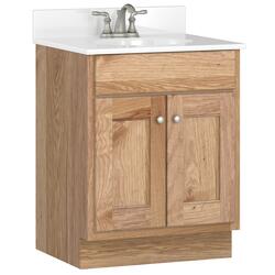 Briarwood Cottage 24"W x 21"D x 31"H HIckory Natural Bathroom Vanity Cabinet at Menards®