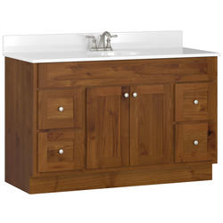 Briarwood Homestead 48"W x 18"D x 34-1/2"H Select Alder Dusk Bathroom ...