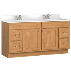 Briarwood Homestead 60"W x 18"D x 31"H Birch Cider Bathroom Vanity ...