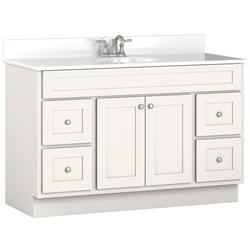 Briarwood Homestead 48"W x 21"D x 31"H Birch Glacier Bathroom Vanity ...