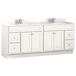 Briarwood Homestead 72"W x 21"D x 31"H Birch Glacier Bathroom Vanity ...